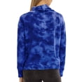 thumbnail image 2 of Women's  Blue Penn State Nittany Lions Maddie Tie-Dye Tri-Blend Pullover Hoodie, 2 of 2