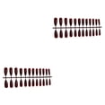 thumbnail image 4 of Seitruly 1 Juego de uñas postizas resistentes al desgaste de moda de alto rango diseño único fácil de usar accesorios falsos SM17-P83 rojo SM17-P83 Vino Tinto 2Conjunto, 4 of 6