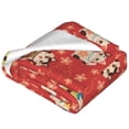 thumbnail image 2 of Bingfone Japanese Maneki Cats Print Flannel Fleece Blanket Throw Blanket for Bed,Sofa,Couch,Travel,Camping(40"x30" ), 2 of 8
