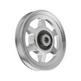 thumbnail image 3 of koolsoo 105mm Universal Bearing Pulley Wheel Replacement Round Pulley Wheel for Exercise Argent, 3 of 9