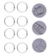 thumbnail image 4 of 1 juego 20 piezas 3 cm Anillos de carpeta Anillos de archivo de libro de hojas sueltas Anillos de libro de fotos DIY Llaveros (plata), 4 of 6