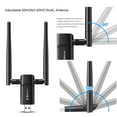 thumbnail image 5 of Wireless USB WiFi Adapter for PC - 1300Mbps Dual 5Dbi Antennas 5G/2.4G WiFi Adapter for Desktop PC Laptop, 5 of 6
