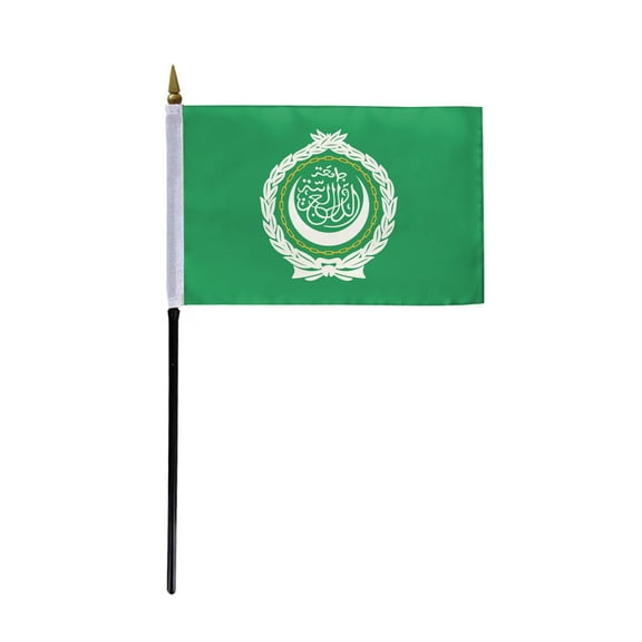 A.G.A.S Arab League Flag 4x6 Inch, 100% Polyester, Stitched Edges, Outdoor Flag and Banner