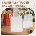 thumbnail image 4 of 50 Bolsas de Regalo PVC Transparente con Asas, Plástico Reutilizables, Bolsa Compras para Fiesta Navidad, 4 of 5