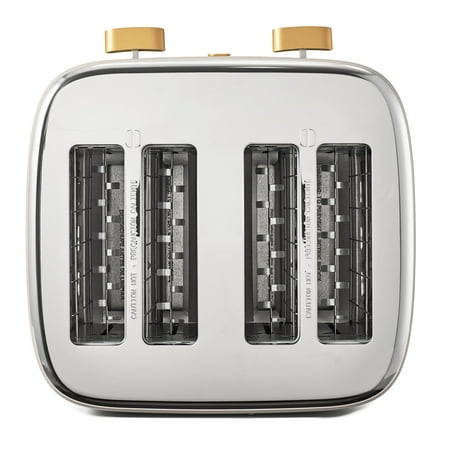 Beautiful 4-Slice Toaster with Touch-Activated Display, Porcini Taupe by Drew Barrymore