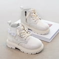 thumbnail image 5 of hopeusnice Kids Short Boots Lace Up Closure Soft Sole Lightweight Design Breathable Insole Ideal For Playdates Outdoor Walks White 10 Years, 5 of 7