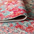thumbnail image 6 of JONATHAN Y CONTEMPORARY POP 2 x 8 Runner Rug, Modern Abstract - Blue/Red, CTP108B-28, 6 of 10
