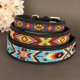thumbnail image 4 of Beaded Leather Dog Collar Necklace Genuine Leather Handmade Bead Puppy Pet Collars Accessories Adjustable for Small Medium Dogs ShopWise Round, 4 of 15