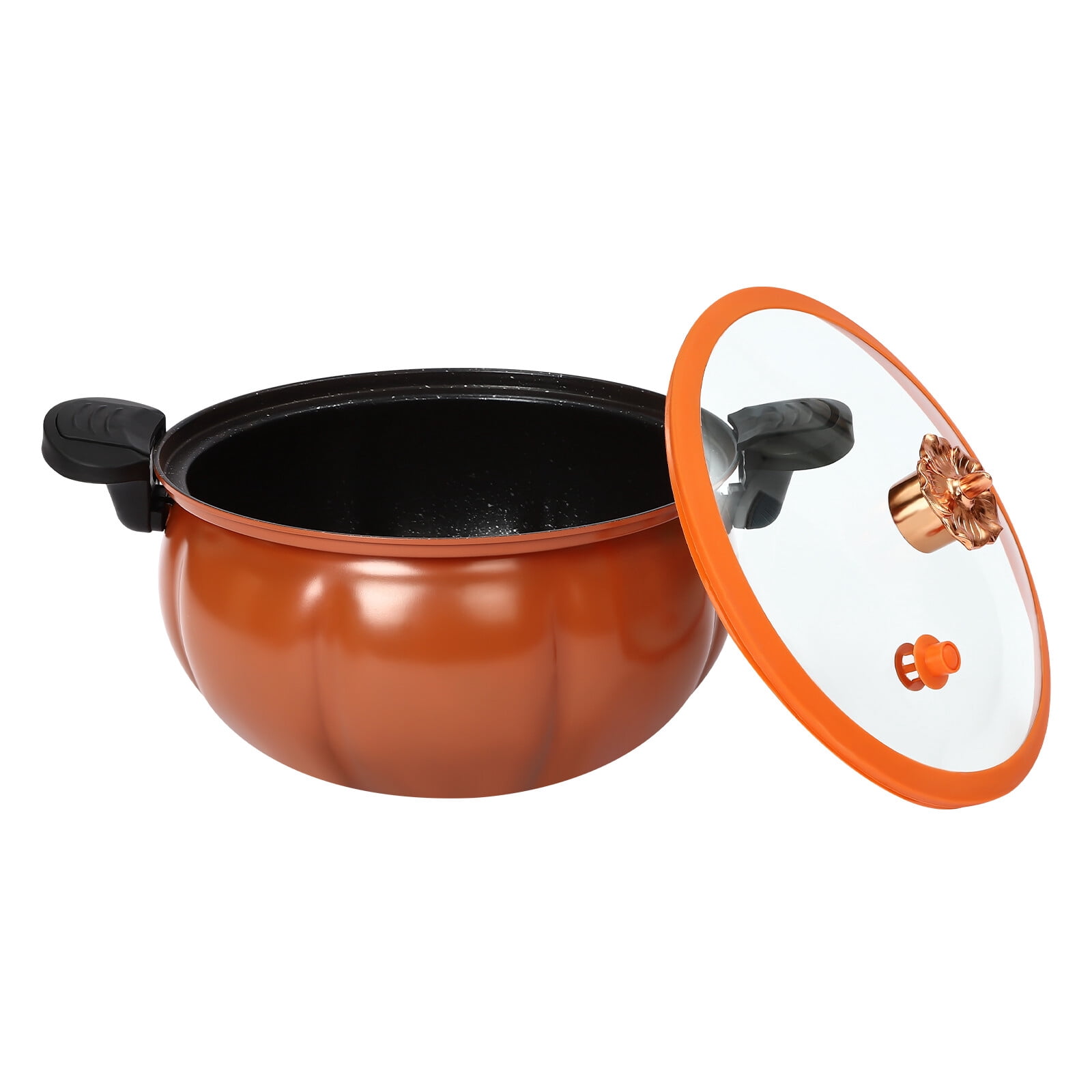 8L 38*22cm Micro Pressure Cooker Pumpkin Shaped  Orange Micro Pressure Cooking Pot for Home Kitchens Dormitories