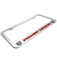 thumbnail image 3 of RAM Power Wagon Dual Logo in 3D American-Made Mirror Chrome Metal License Plate Frame, 3 of 7
