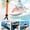 16in Orange, variant on Dandelion 2 Pcs Black Dock Rods for Boat Docking, Mooring Poles with Bungee Lines
