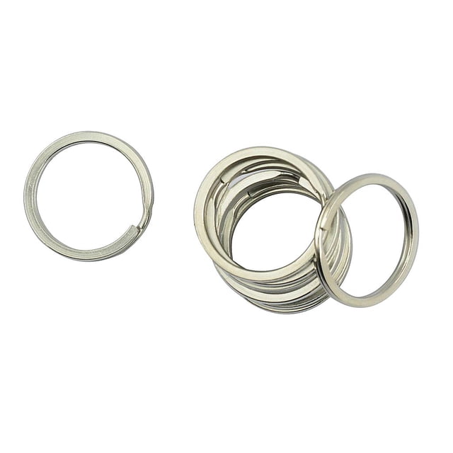 simhoa Stainless Steel Round Split Key Rings Chain Clasp Loop Findings DIY 35 mm