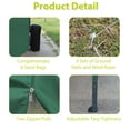 thumbnail image 4 of Portable Pop Up Folding Tent with 6 Removable Sidewalls, Heavy Duty Gazebo with 4 Church Style Window Panels, Waterproof Canopy Tent Shelter with Carry Bag for Party Events, 10'x20', Green, 4 of 8