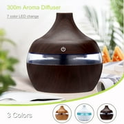 VBVC Mini 300ml USB Cool Mist Humidifier, Aromatherapy Night Light White