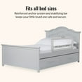 thumbnail image 2 of Dream On Me Lightweight Mesh Security Adjustable Bed Rail for Toddler in Gray, Fits for Twin, Full, Queen, Toddlers and Bunk Size Beds with a Mattress height less than 5" inches only., 2 of 6