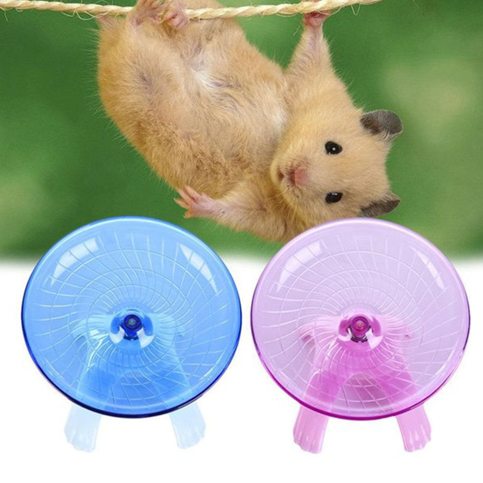 Running Disc Flying Saucer Exercise Wheel Toy for Mice Dwarf Hamsters Pet 18cmOD 