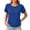 Blue, variant on 2026 Women's Reglan Cap Sleeve Tops Lightweight Plain Crewneck Athletic Blouse 2026 Trendy Loose Fit Summer Outfits for Gym