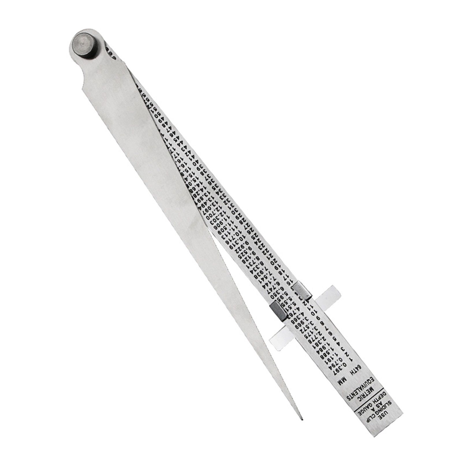 1set High Precision Taper Feeler Gauges 1-15mm Stainless Steel Depth Ruler Gap Hole Welding Inspection Measurement Repair Tool ,Easy to Use
