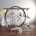thumbnail image 4 of Estante para vino Soporte independiente para copas de vino Soporte de metal para copas de vino Decoración para barra de cocina Estante de exhibición multifuncional Estante de almacenamiento Soporte pa, 4 of 5