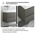 thumbnail image 4 of Wood Wall-Mounted Bathroom Vanity Set with White Integrated Resin Sink 24" x 18" -  Grey, 4 of 5