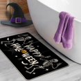 thumbnail image 6 of Happy Halloween Skeleton Decorative Front Door Mat, Spider Web Bat Doormat Indoor Outdoor Non-Slip Floor Entryway Rug, Funny Holiday Party Black Home Kitchen Decoration 17x29 Inch, 6 of 6