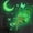 B, variant on Glow in The Dark Butterfly Fairy Wall Sticker Luminous Moon Butterflys Wall Decals Cartoon Flower Fairy Princess Wall Stickers for Girls Bedroom Nursery Living Room Classroom Ceiling Decor Kids Gift