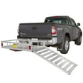 thumbnail image 2 of Aluminum Hitch Cargo Carrier Utility Basket with Loading Ramp, 2 of 6