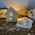 thumbnail image 5 of Christmas Candle Holder Silicone Molds House Shaped Lamp Shade Resin Casting Silicone Molds Art Craft Mould for Easter Wedding Ornament, 5 of 7