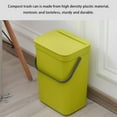 thumbnail image 5 of chidgrass Wall Trash Can Lid Waste Bin with Strong Tightness Covered Toilet Garbage Bucket Living Room Bedroom Household Green, 5 of 6
