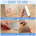 thumbnail image 4 of Aluminum Garage Door Seal Guards - 4Pcs Shape Aluminum Baffle With Double - Sided Tape, For Indoor Outdoor Door Wall Sealing Devices, Garage Door Seal Kits, 4 of 5