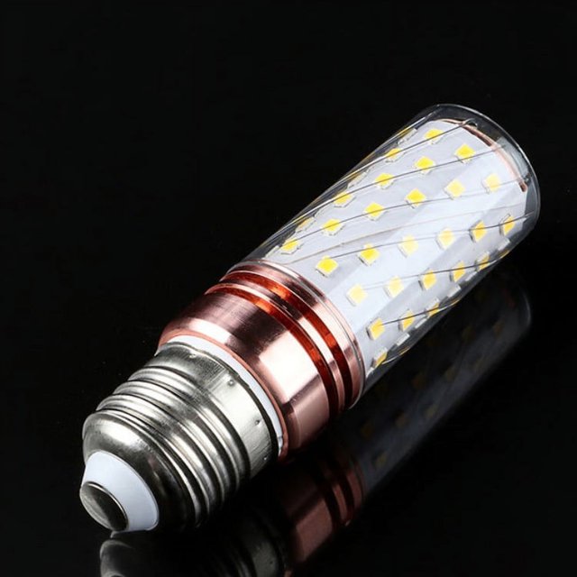 bombilla LED tipo maíz de 16 W, equivalente a una bombilla incandescente de 130 W, luz blanca cálida de 3000 K, 1700 lm, casquillo de bayoneta B22