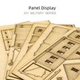 thumbnail image 1 of 1:72 Escena de construcción de una casa de dos pisos de Oriente Medio, modelo de madera ensamblado, adornos, regalo hecho a mano DIY, 1 of 4