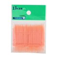 thumbnail image 2 of 100pcs Bag Double Head Teeth Cleaning Toothpick Oral Care Floss Pick Toothpick (Orange), 2 of 4