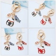 thumbnail image 2 of FRCOLOR 2pcs Cute Keychain Japanese Style Key Chain Zinc Alloy Bag Luggage Pendant Family Members New Year, 2 of 8