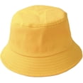 thumbnail image 6 of CoCopeaunts Black Bucket Hat Men Summer Sunscreen Cotton Women Pure Color Beach Cap Outdoor Lightweight Foldable Fisherman Hat, 6 of 8