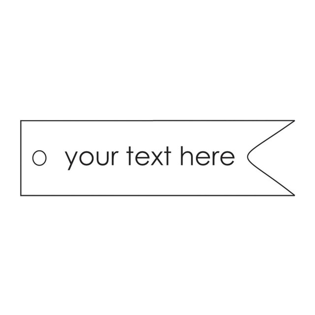 100 PCS Custom Made Your Text Here Hang Tags Personalized Wedding Favor Gift Paper Tags