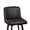 Black-faux Leather, variant on MultiHaven 26.1-Inch Bar Stools Set of 2,Swivel Counter Height Bar Stool with Back & Metal Legs,Fabric Island Chairs Suitable for Kitchen,Bar,Cafe - Medium Gray