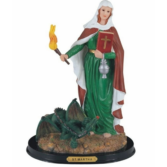 FC Design 12"H Saint Martha Statue Martha of Bethany Holy Figurine Religious Decoration