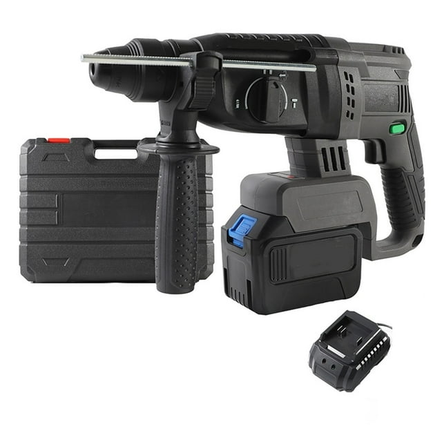 Batterie 18V 26mm Perceuse Électrique Sans Fil Marteau Électrique Pioche Électrique Rotative Multifonctionnelle, Applications Larges