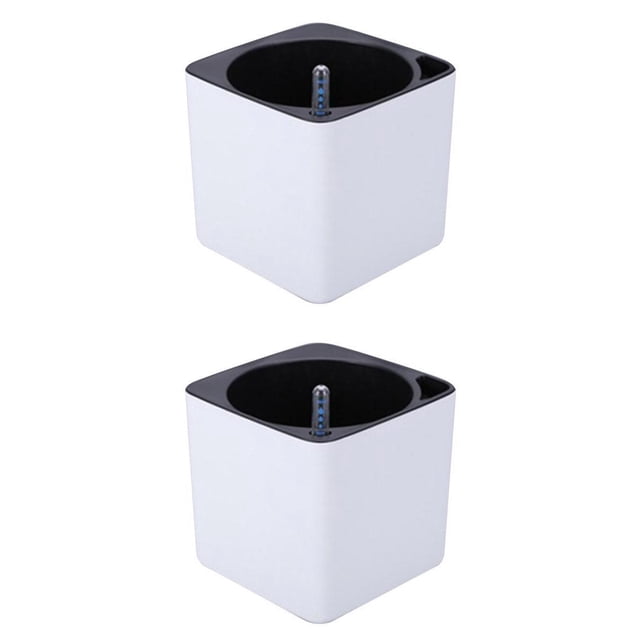 2pcs Macetas Cuadradas De Riego Automático Maceta Perezosa Decoración Del Jardín para hogar