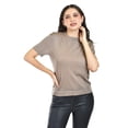thumbnail image 5 of Blusa de punto con brillo /Juvenil, 0287 (Cafe) cafe M, 5 of 5