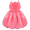Red, variant on Girls Dress Light Blue Flower Ruffle Sleeveless Strap Party Pageant 8 Years