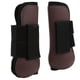 thumbnail image 1 of 1 par de botas de soporte para caballos, protector de pata de caballo de neopreno con carcasa de PU para saltar y caza, patas delanteras marrones L, 1 of 5