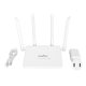 thumbnail image 1 of Router WiFi 4G 300Mbps Ranura para tarjeta SIM estándar 4 antenas Admite 20 usuarios Punto de acceso WiFi móvil tipo C para Europa Enchufe estadounidense de 100 a 240 V, 1 of 5