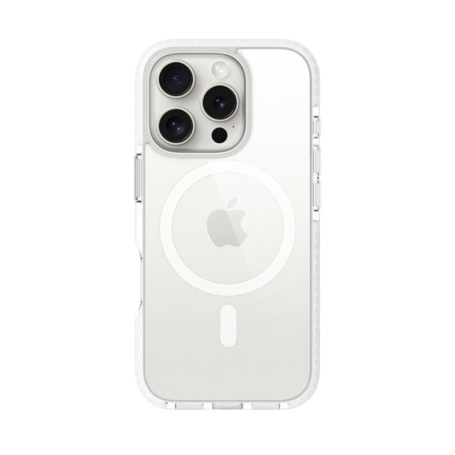 Funda Case PRODIGEE Magneteek para iPhone 16 PRO Blanca Transparente