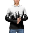 thumbnail image 3 of Trgacdwlo Color Block Mens UPF 50+ Sun Protection Hoodie Raglan Long Sleeve Rash Guard Mens Hiking Workout Men's Fishing Shirts, 3 of 5