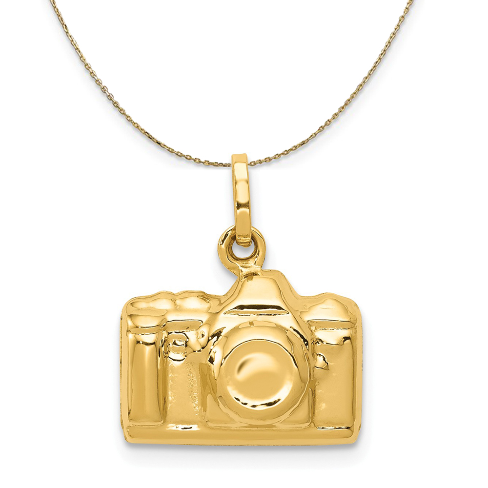 14k Yellow Gold Polished Camera 