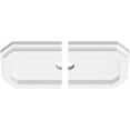 thumbnail image 2 of 10"W x 5"H x 1"ID x 3 1/2"C x 1"P Emerald Architectural Grade PVC Contemporary Ceiling Medallion, Two Piece, 2 of 11