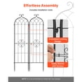 thumbnail image 4 of KFFKFF Garden Trellis, 60 x 15 inch Plant Support, Set of 4 Trellises with Powder-Coated Finish and Locking Mechanism, Ideal for Supporting Flowers, Vegetables, and Roses, 4 of 9