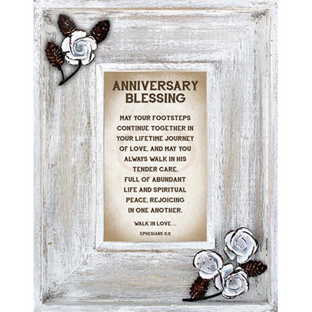 CB Gift YC618 Dessus de table 7 x 9 avec cadre - Anniversaire